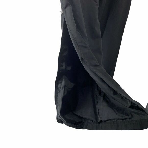 Adidas Black Track Pants Mens Size Medium Classic Swooshy Leg Zip Venting Active - Picture 2 of 7